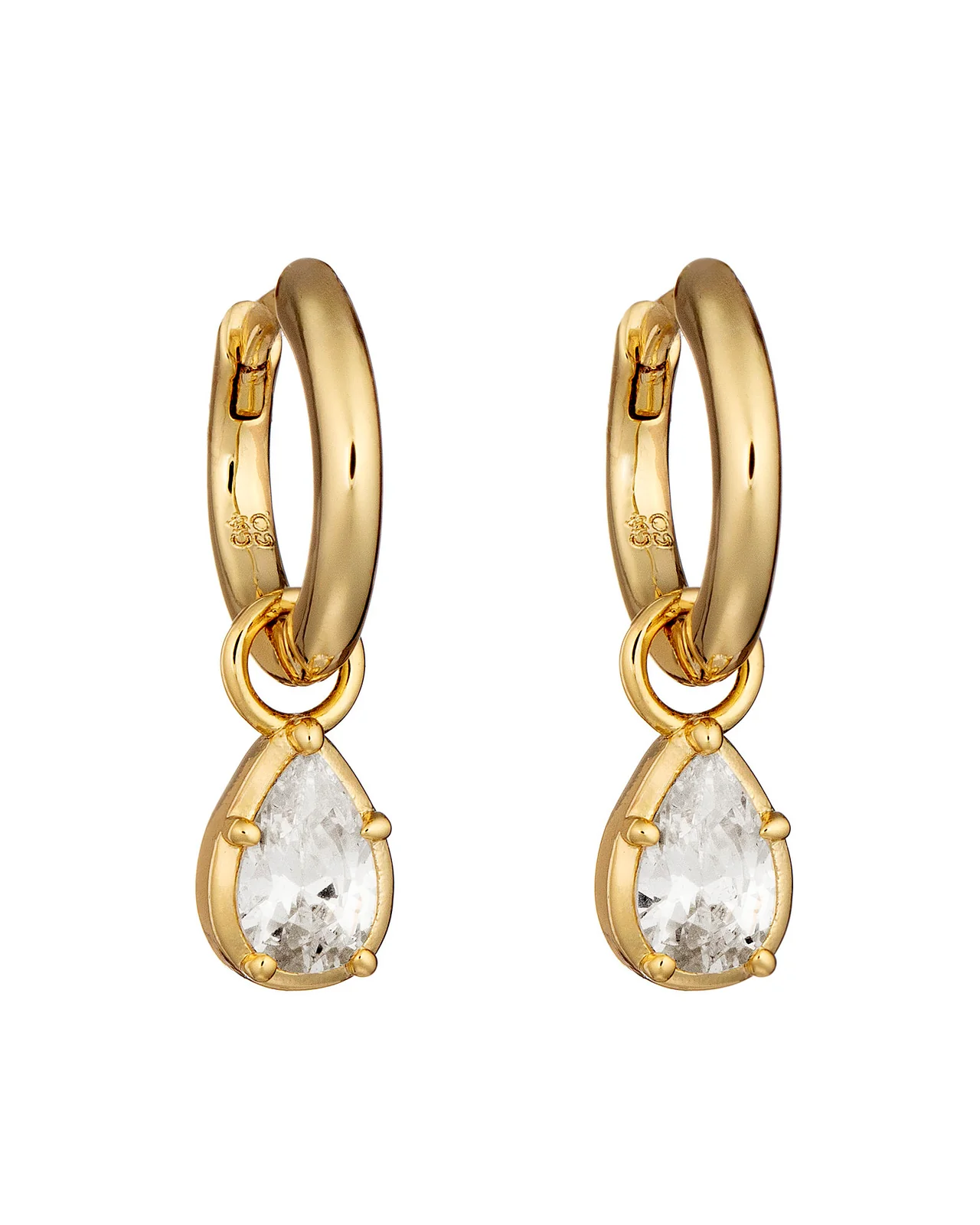 Diamond Drop Huggies